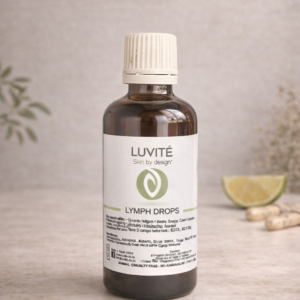 Luvité Lymph Drops supplement designed to support lymphatic drainage, detoxification and reduce water retention